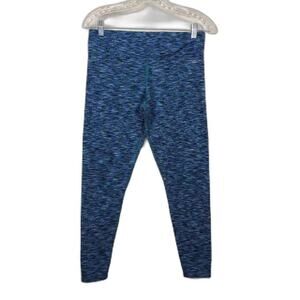 Andrew Marc Performance Leggings Women Size M Blue Black Stretch Activewear
